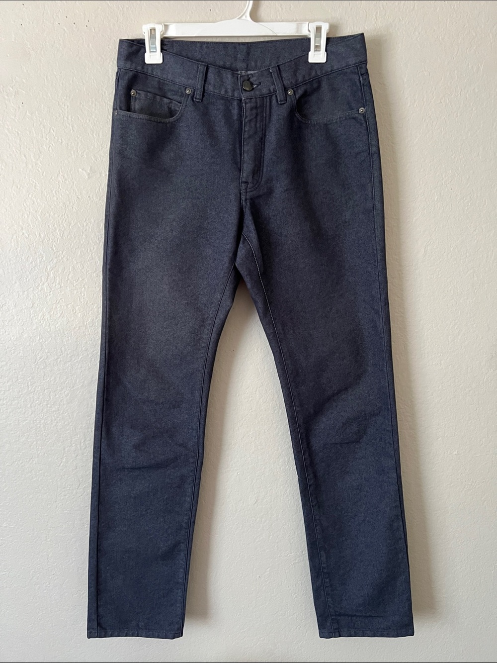 Like New! Z ZEGNA Cotton Blend Straight Leg Jeans Dark Blue Rinse Washed in 32